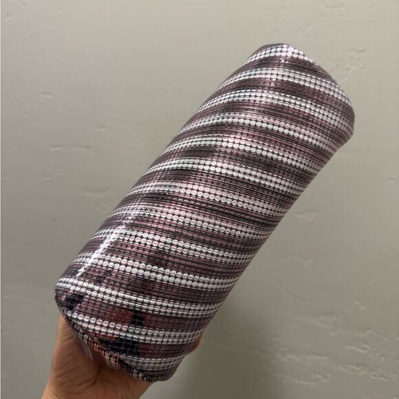 Sequin Embossed Genuine Leather Kisslock Baguette Bag/Shoulder Bag/Crossbody - Picture 15 of 15